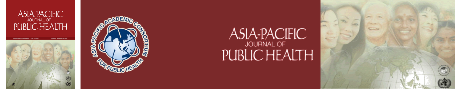 The Asia-Pacific Journal of Public Health (APJPH)